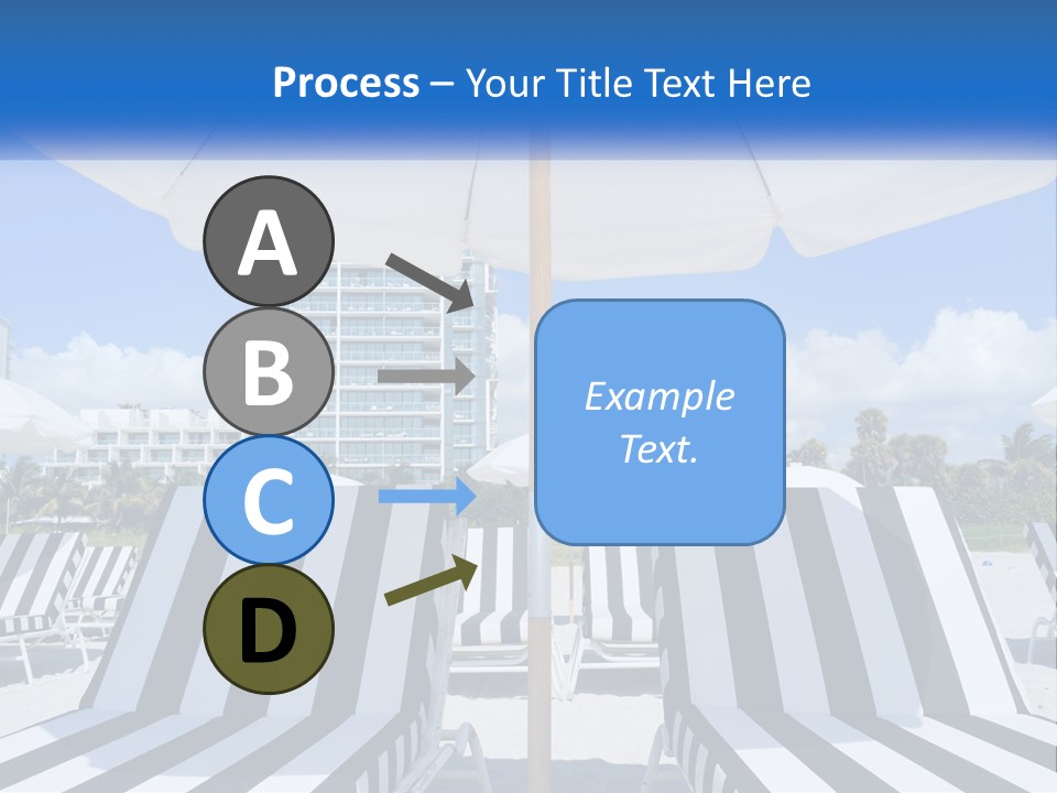 Condominium Resort Stripes PowerPoint Template
