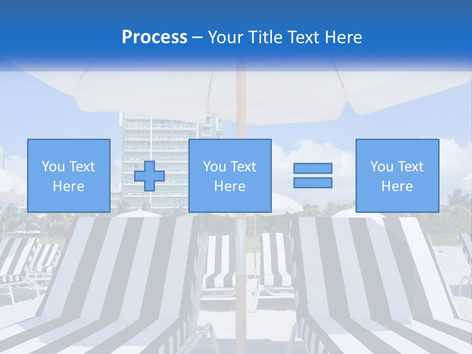 Condominium Resort Stripes PowerPoint Template