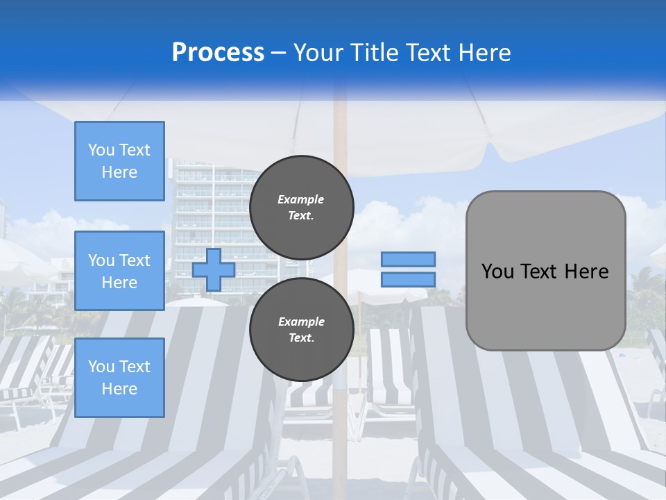 Condominium Resort Stripes PowerPoint Template