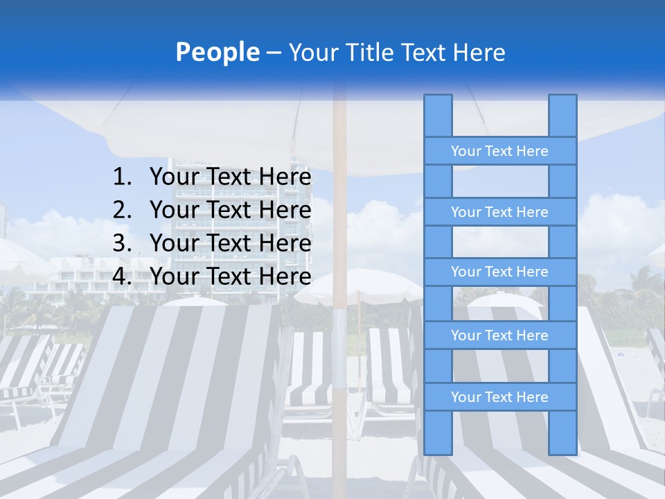 Condominium Resort Stripes PowerPoint Template