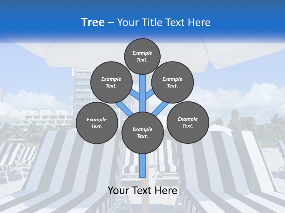 Condominium Resort Stripes PowerPoint Template