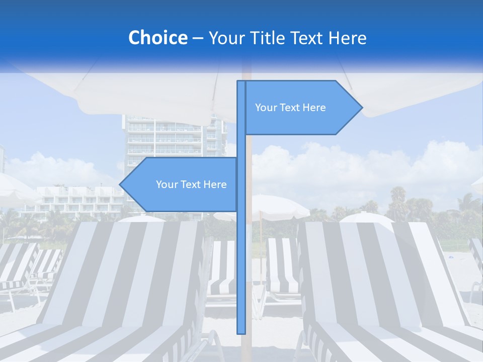 Condominium Resort Stripes PowerPoint Template