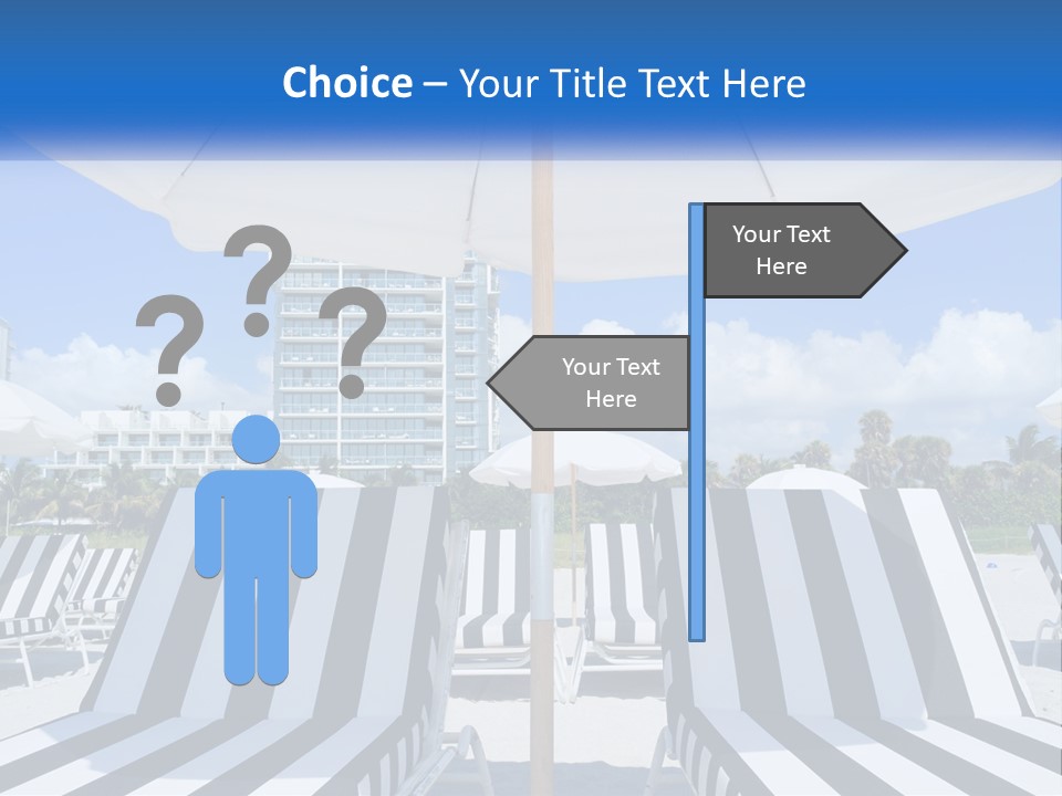 Condominium Resort Stripes PowerPoint Template