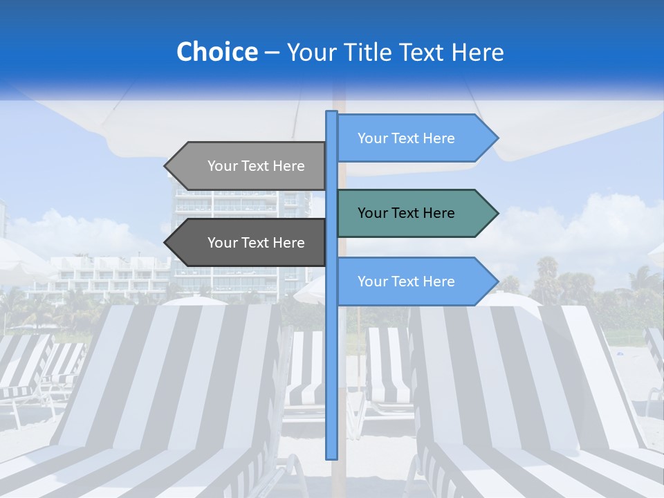 Condominium Resort Stripes PowerPoint Template