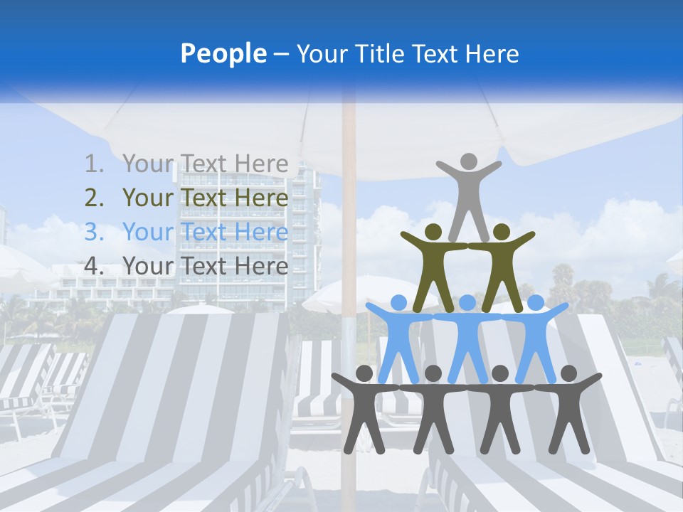 Condominium Resort Stripes PowerPoint Template