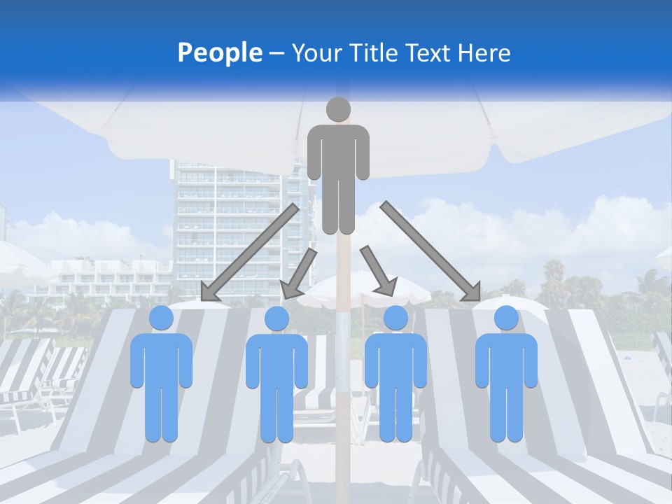 Condominium Resort Stripes PowerPoint Template