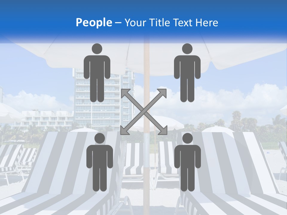 Condominium Resort Stripes PowerPoint Template