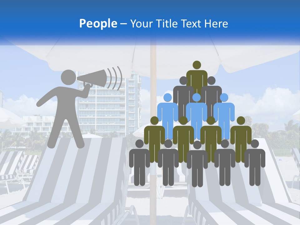 Condominium Resort Stripes PowerPoint Template