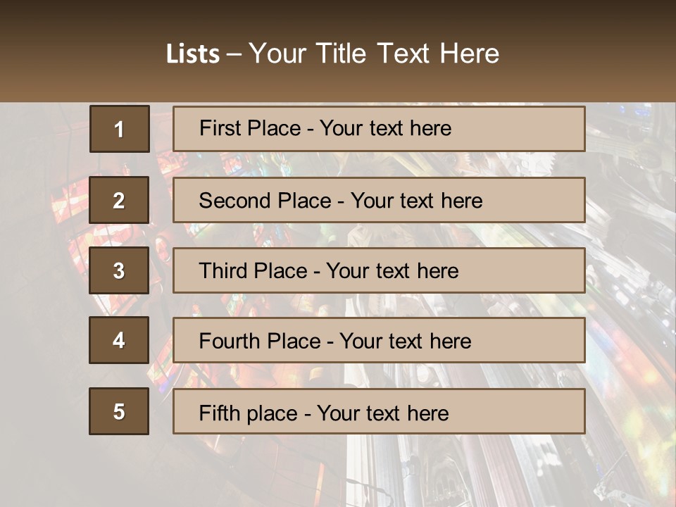 Column Interior Monument PowerPoint Template
