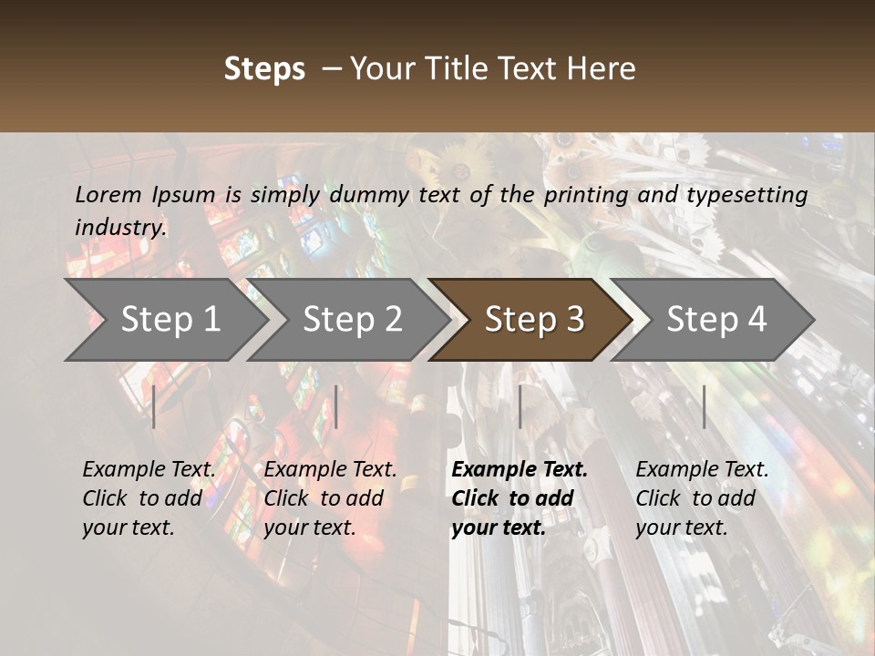 Column Interior Monument PowerPoint Template