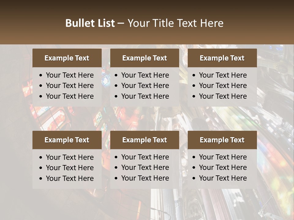 Column Interior Monument PowerPoint Template