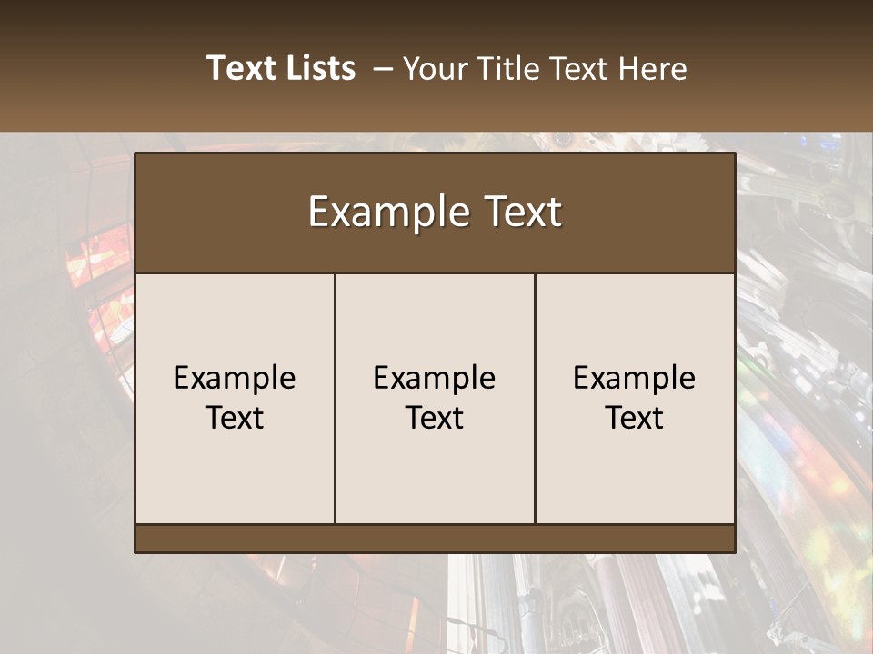 Column Interior Monument PowerPoint Template