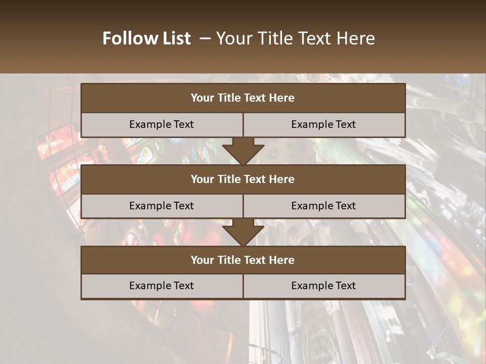 Column Interior Monument PowerPoint Template