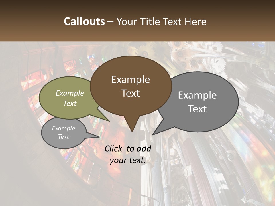 Column Interior Monument PowerPoint Template