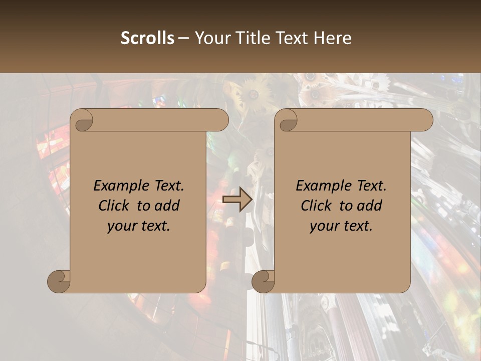 Column Interior Monument PowerPoint Template