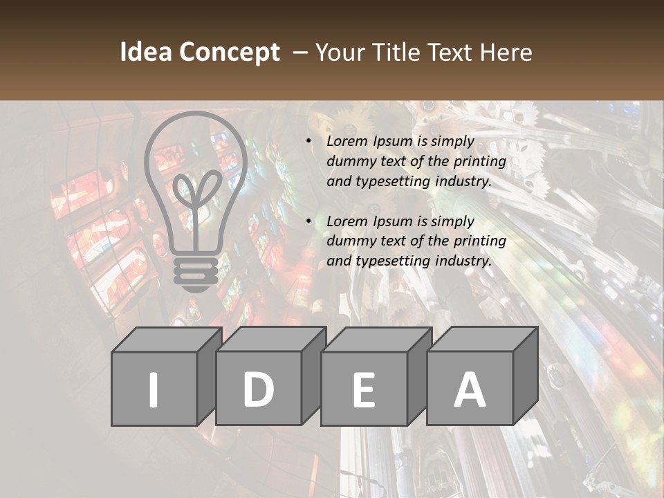 Column Interior Monument PowerPoint Template
