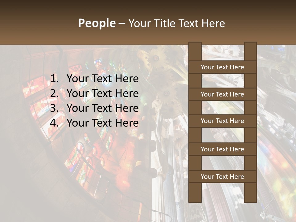 Column Interior Monument PowerPoint Template