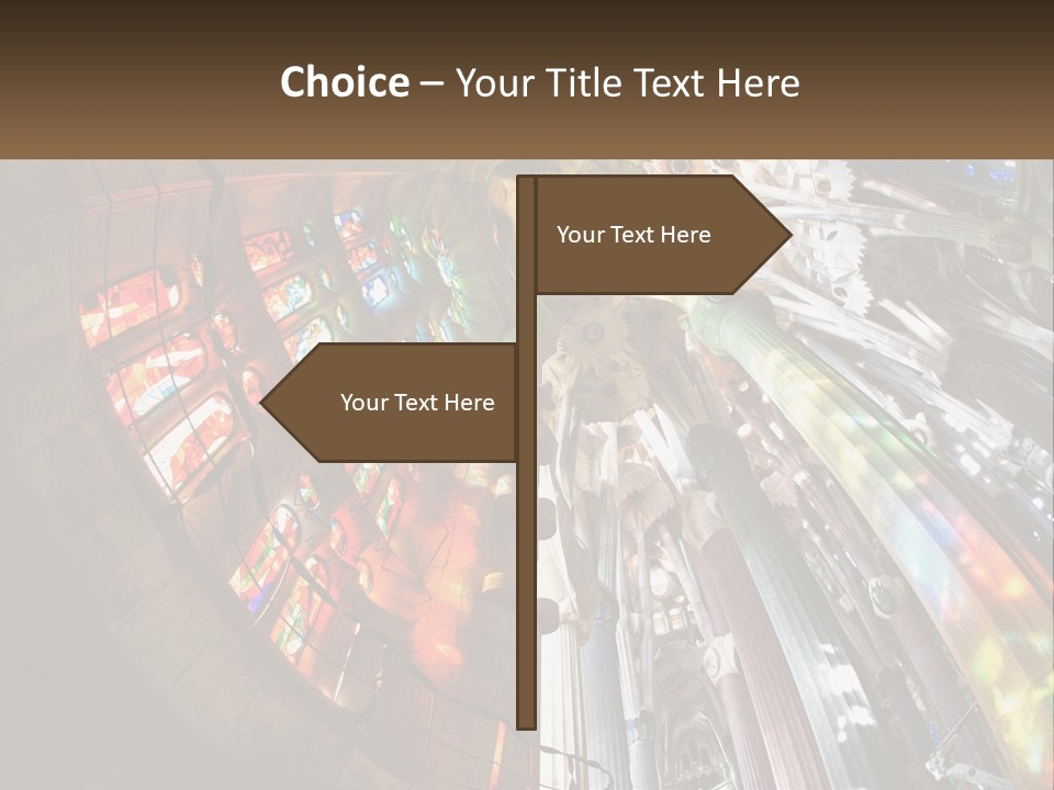 Column Interior Monument PowerPoint Template