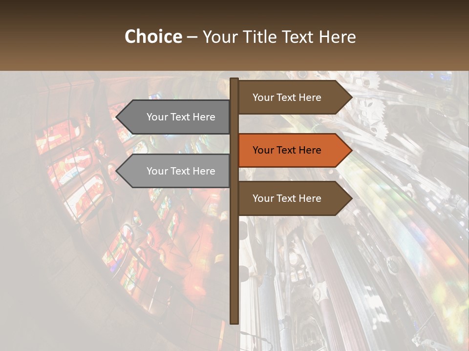 Column Interior Monument PowerPoint Template