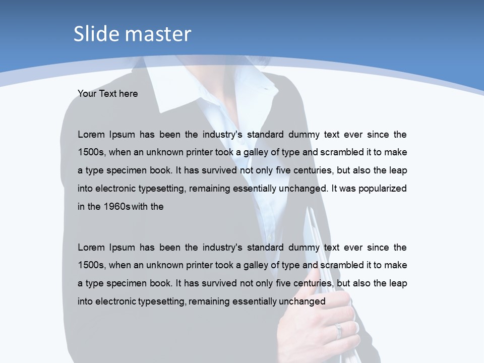 Teacher Lady Beautiful PowerPoint Template