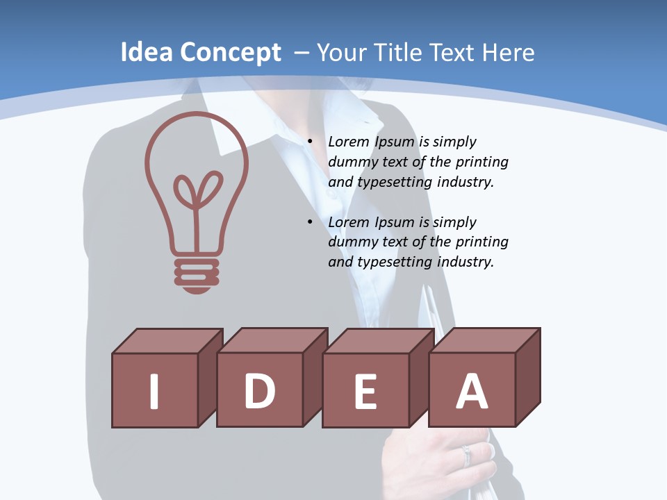 Teacher Lady Beautiful PowerPoint Template