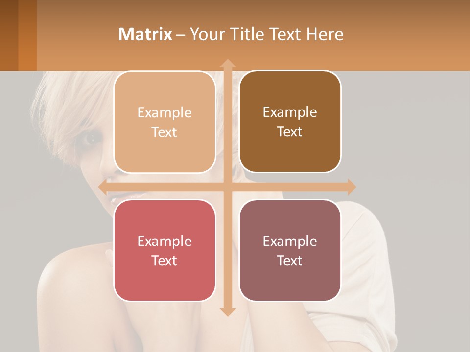 Happy Young Blond PowerPoint Template