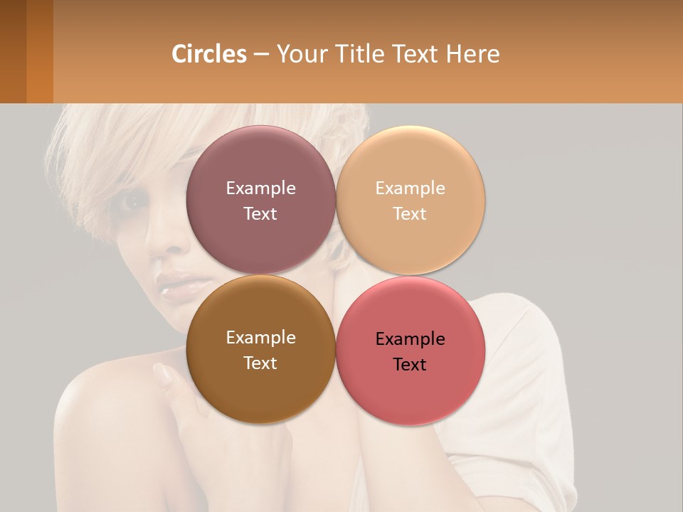 Happy Young Blond PowerPoint Template