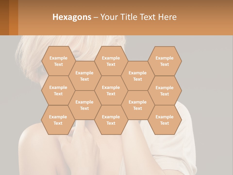 Happy Young Blond PowerPoint Template