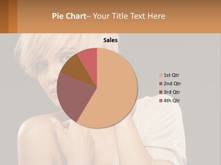 Happy Young Blond PowerPoint Template