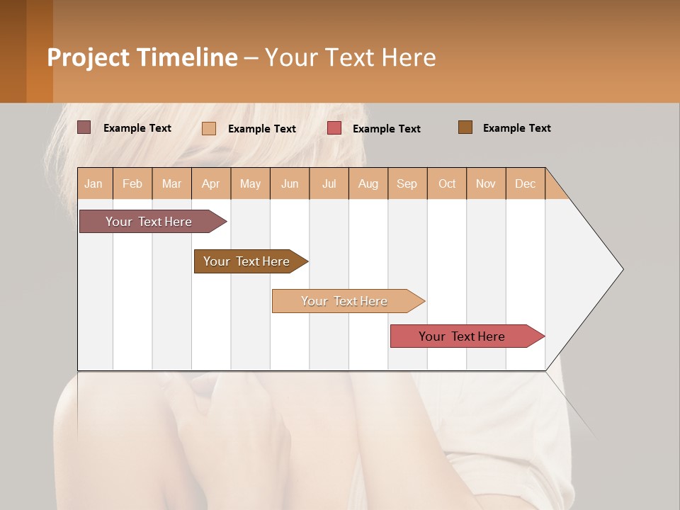 Happy Young Blond PowerPoint Template