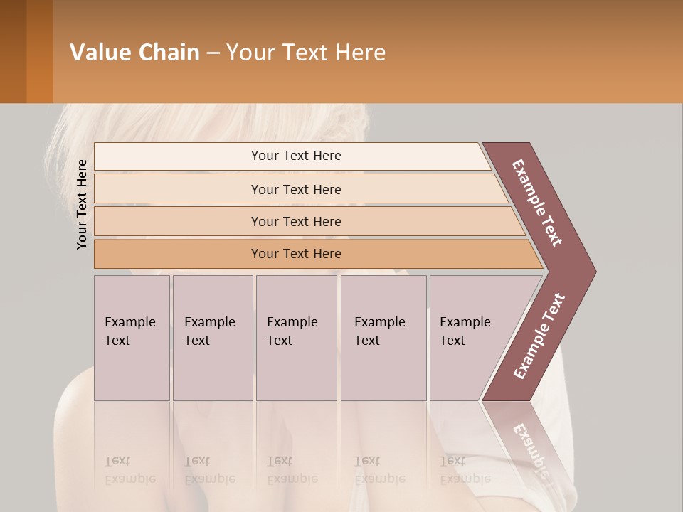 Happy Young Blond PowerPoint Template