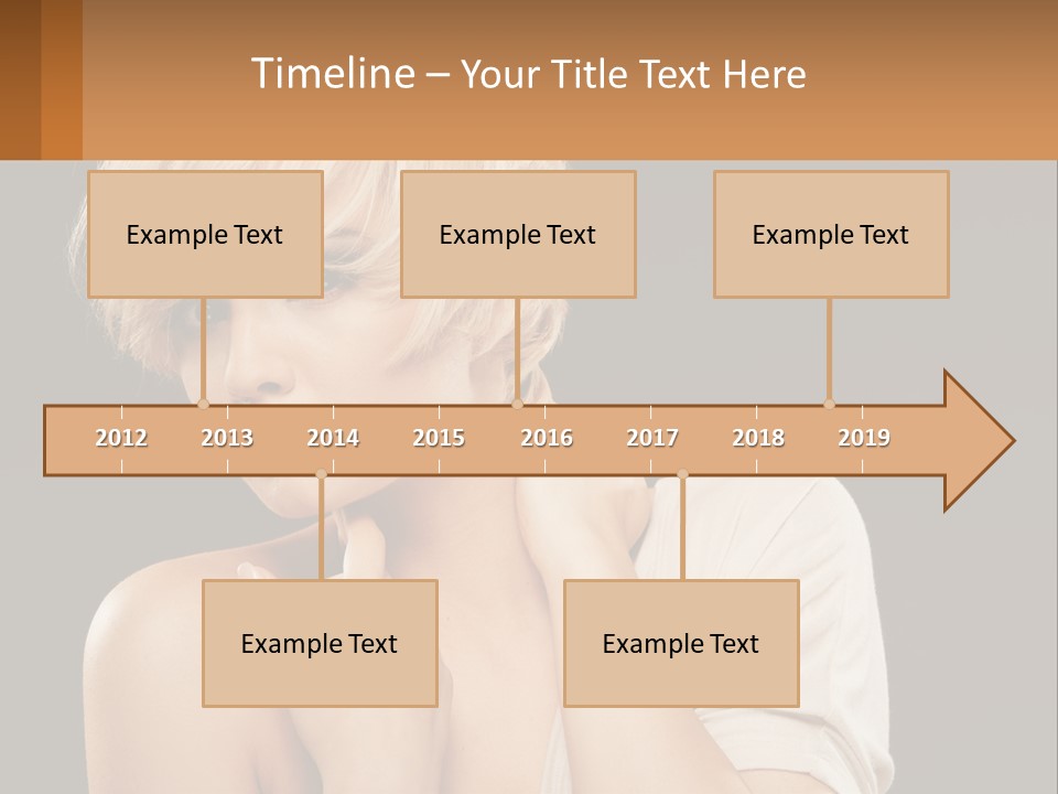 Happy Young Blond PowerPoint Template