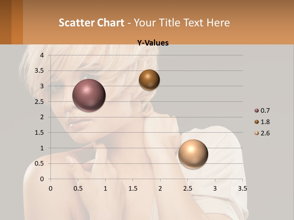 Happy Young Blond PowerPoint Template