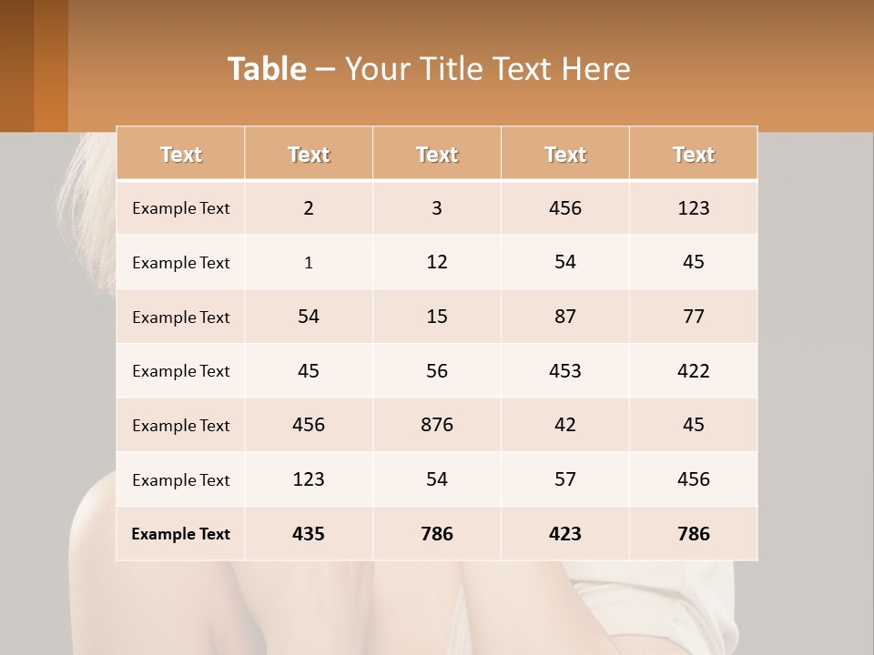 Happy Young Blond PowerPoint Template