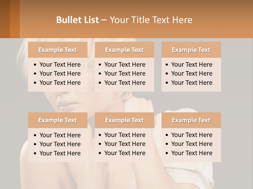 Happy Young Blond PowerPoint Template