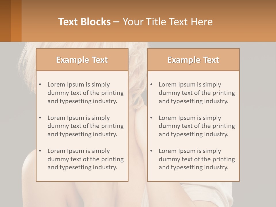 Happy Young Blond PowerPoint Template