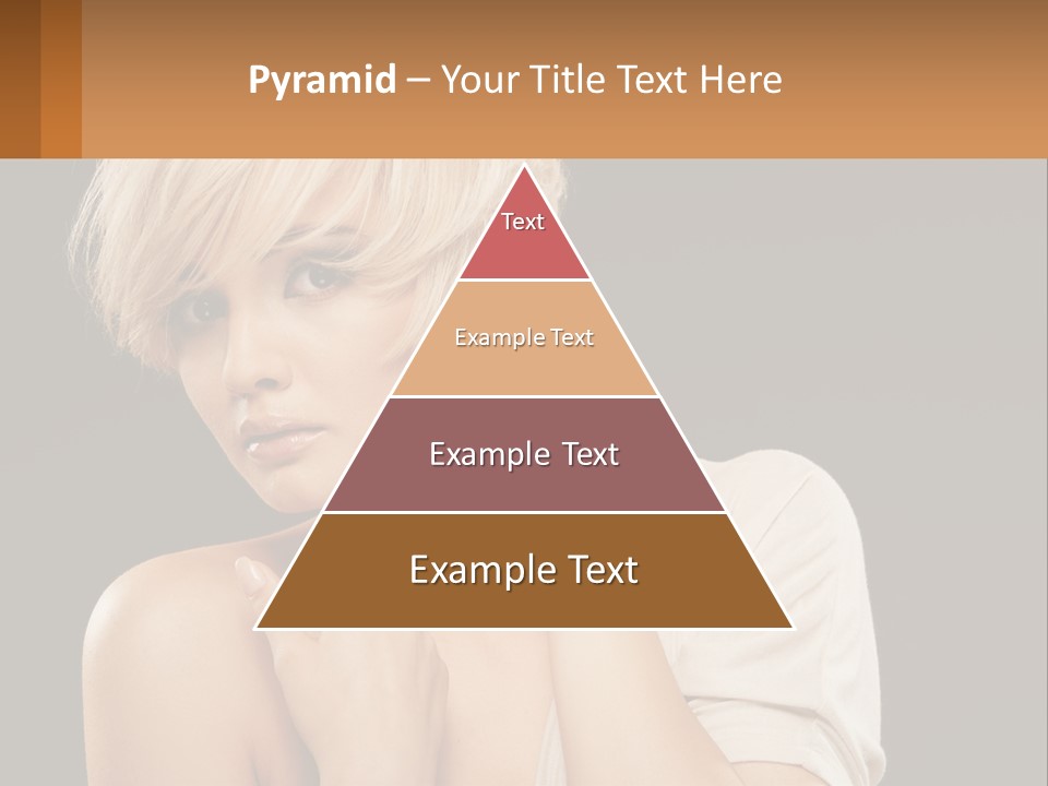 Happy Young Blond PowerPoint Template