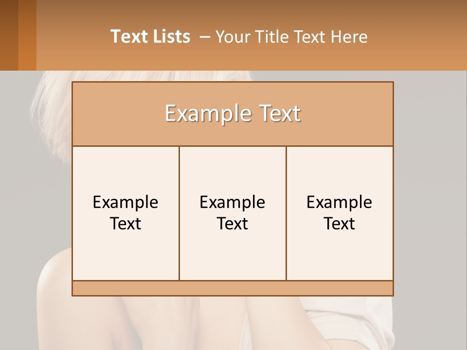 Happy Young Blond PowerPoint Template