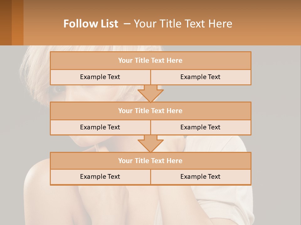 Happy Young Blond PowerPoint Template