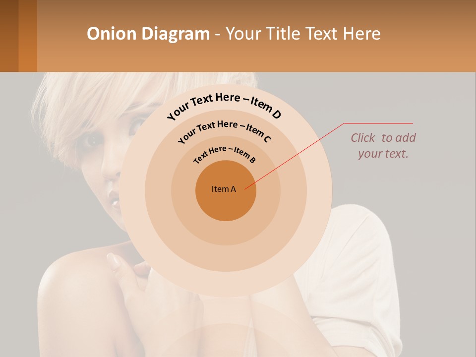 Happy Young Blond PowerPoint Template