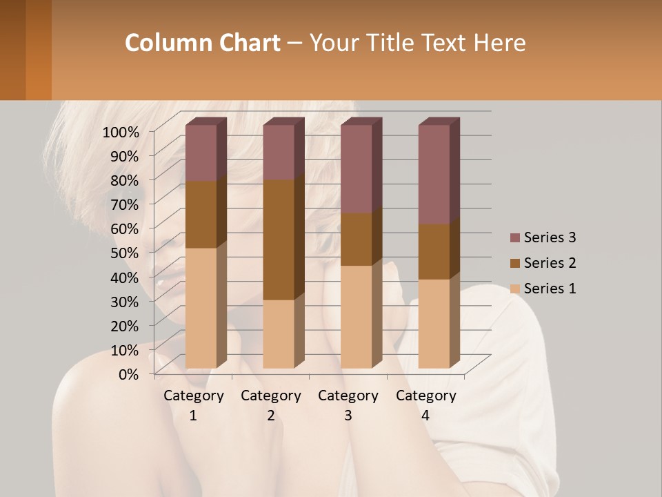 Happy Young Blond PowerPoint Template