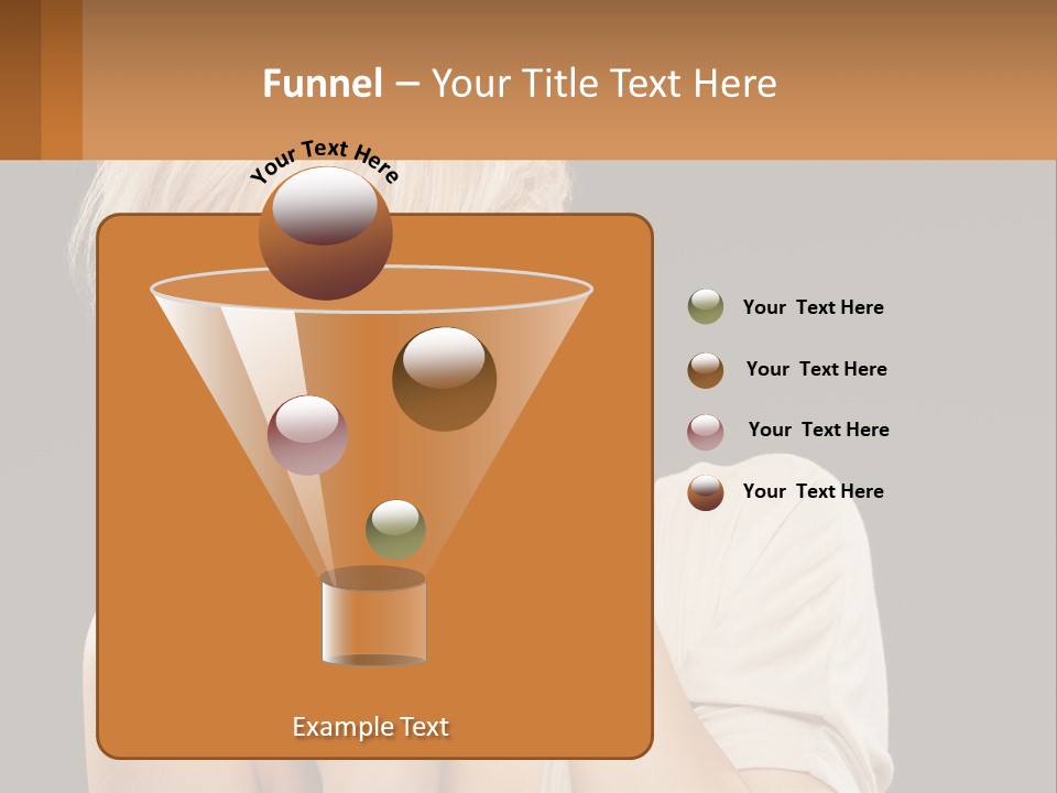 Happy Young Blond PowerPoint Template