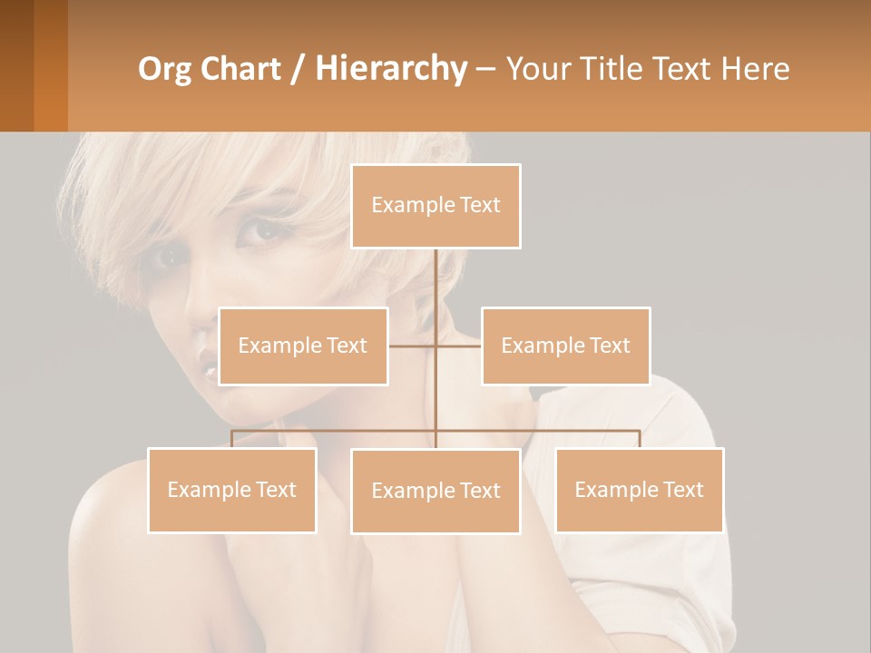 Happy Young Blond PowerPoint Template