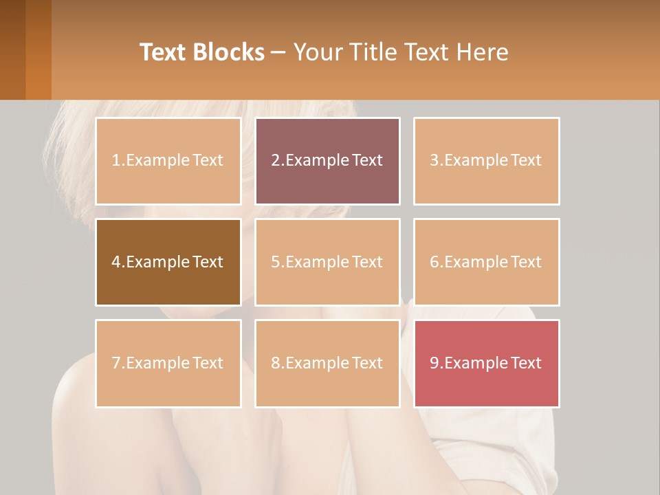 Happy Young Blond PowerPoint Template