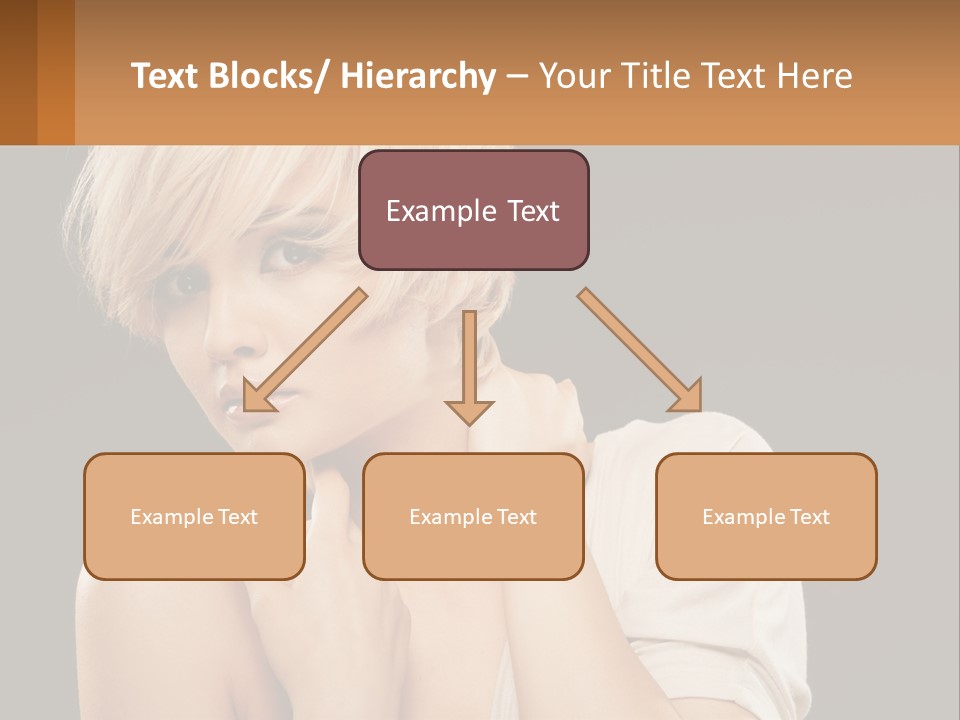 Happy Young Blond PowerPoint Template