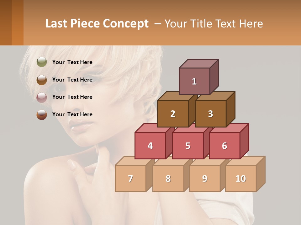 Happy Young Blond PowerPoint Template