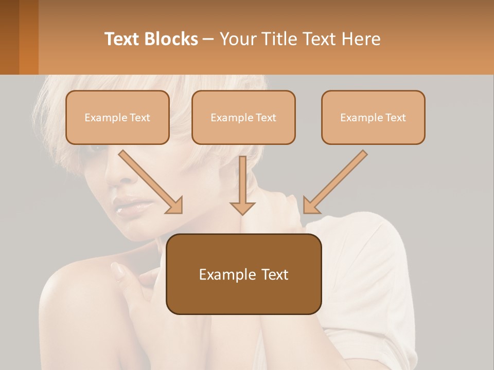 Happy Young Blond PowerPoint Template