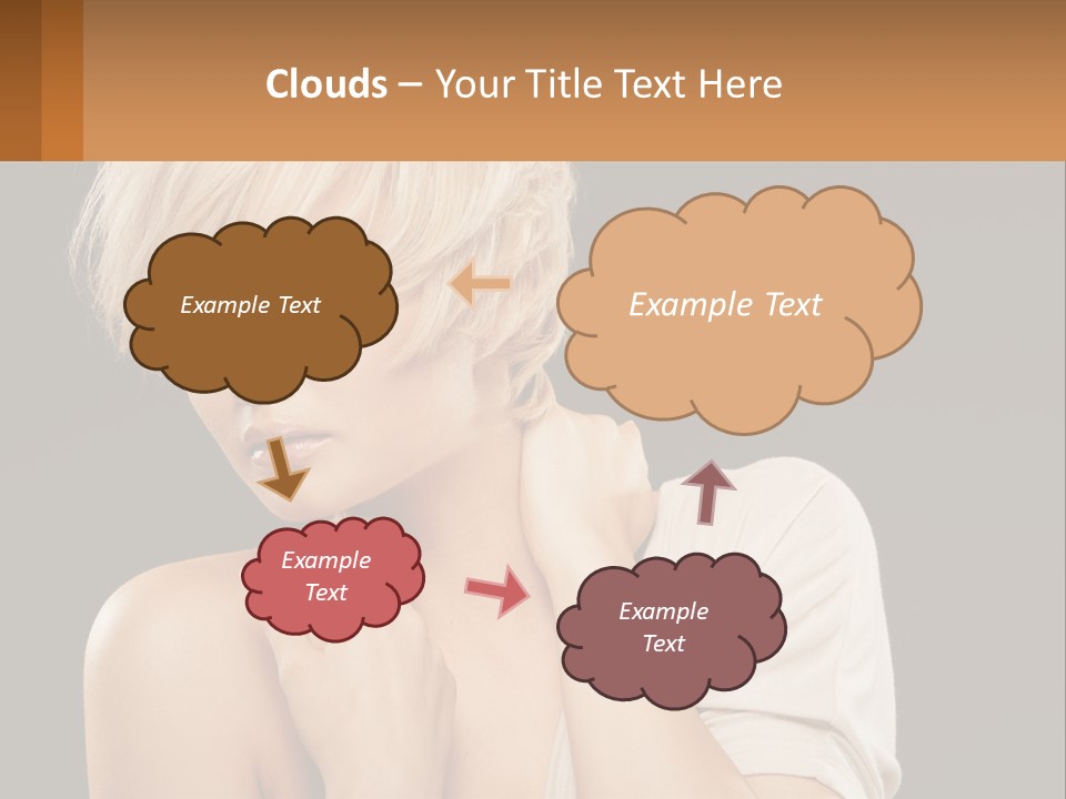 Happy Young Blond PowerPoint Template