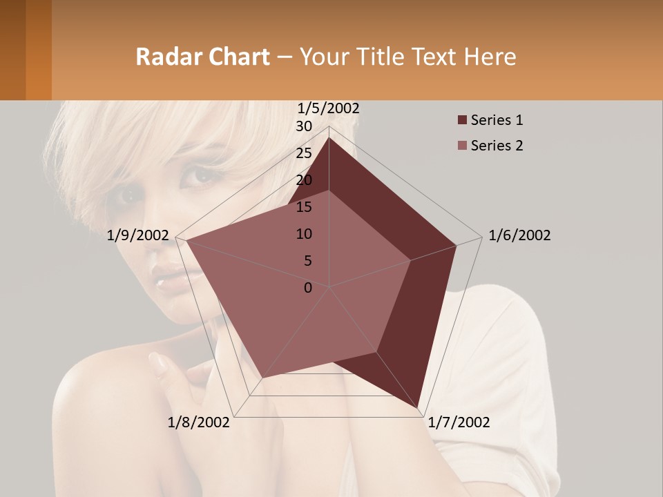 Happy Young Blond PowerPoint Template