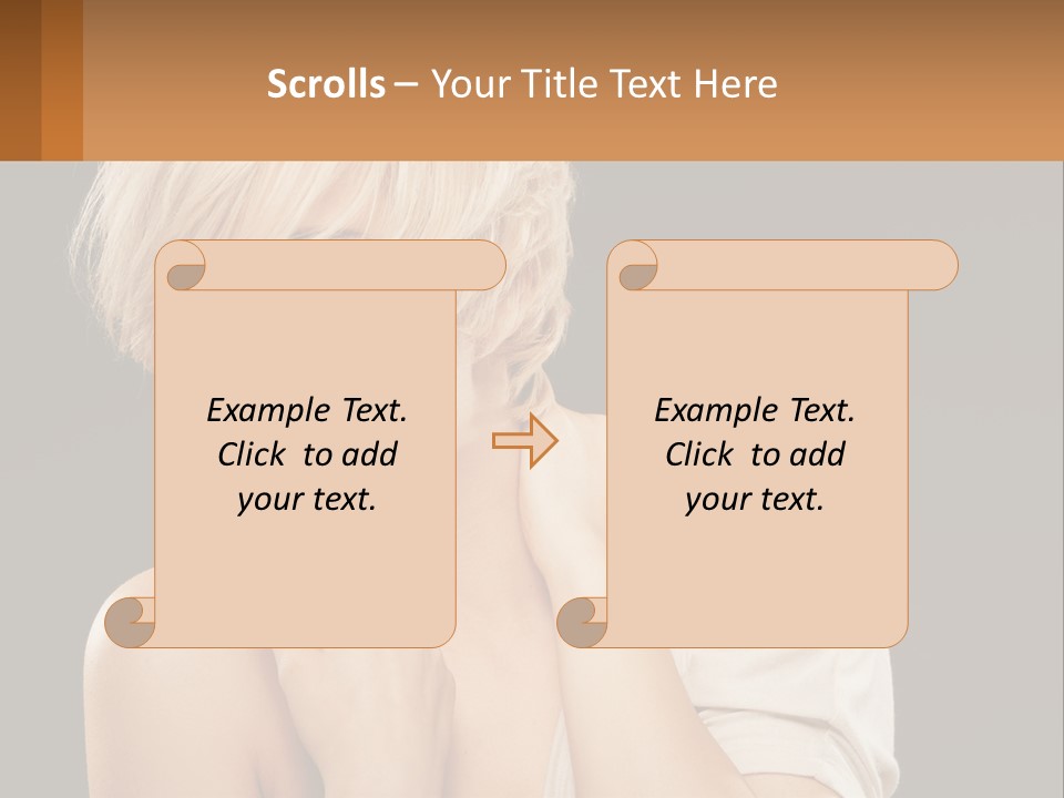 Happy Young Blond PowerPoint Template